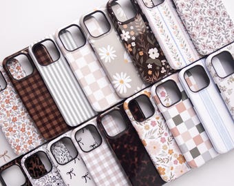 Tough Phone Case for iPhone & Samsung, MagSafe Compatible Protective Cover, Cute Aesthetic Design, iPhone 17 16 15 14 13 Pro Max S25 S24 S23