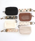 Keychain Wallet with Wrist Lanyard: Compact Zippered Wallet with ID Window, Card Holder Keyring, Cash Organizer, Minimalist Everyday Wallet