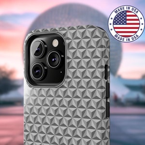 Spaceship Earth Phone Case iPhone Samsung Galaxy Tough Gift Theme Park Family Vacation Orlando Theme Park Bounding Bound Dapper Day Him Her