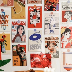 Lot de 30 cartes murales japonaises rétro Showa Days | Carte postale - Maison Showa
