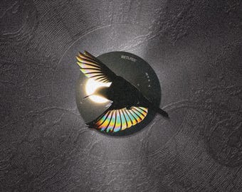 Sunshine Birds Waterproof Sticker, Reflective Laser Decal, Life Energy Journal Accessory