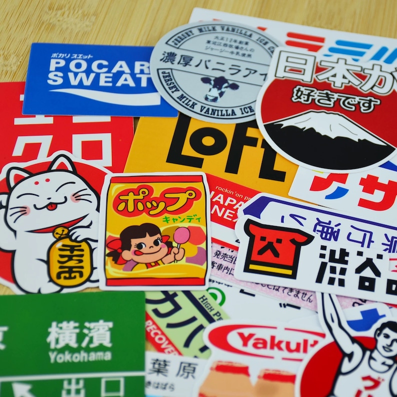 Japanese Tags Sticker Japanese Travel Stickers: Waterproof DIY Labels, Phone Cases (31 Pieces ...