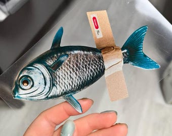 Funny Fish with Tape Sticker: Waterproof Vinyl Decal