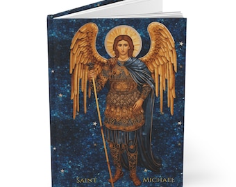 Saint Michael the Archangel Mosaic Hardcover Journal Matte - 150 Lined Pages