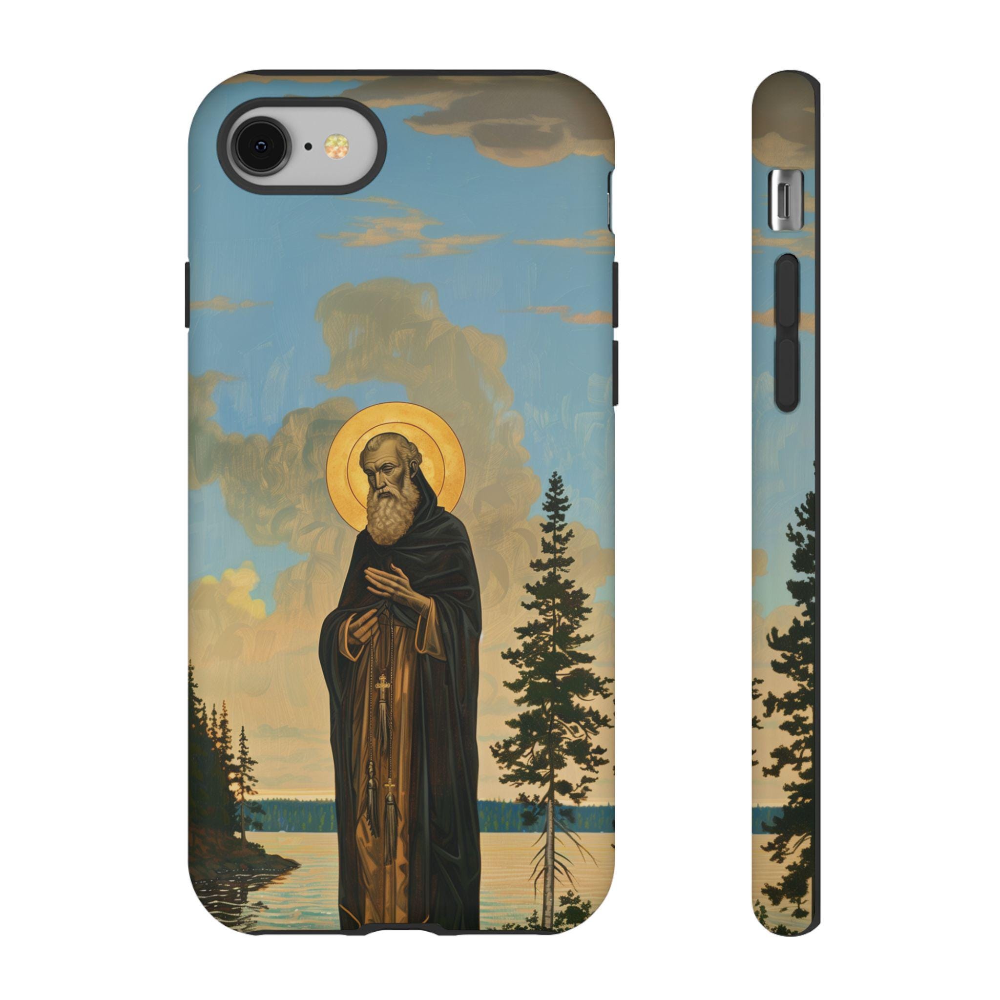 Saint Herman of Alaska Byzantine Orthodox Christian Icon Inspired iPhone Samsung Galaxy Case