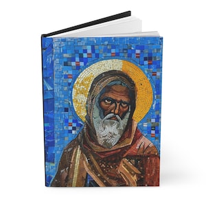 Diario de oración de tapa dura Abba Moses the Black, en mate, 150 páginas rayadas