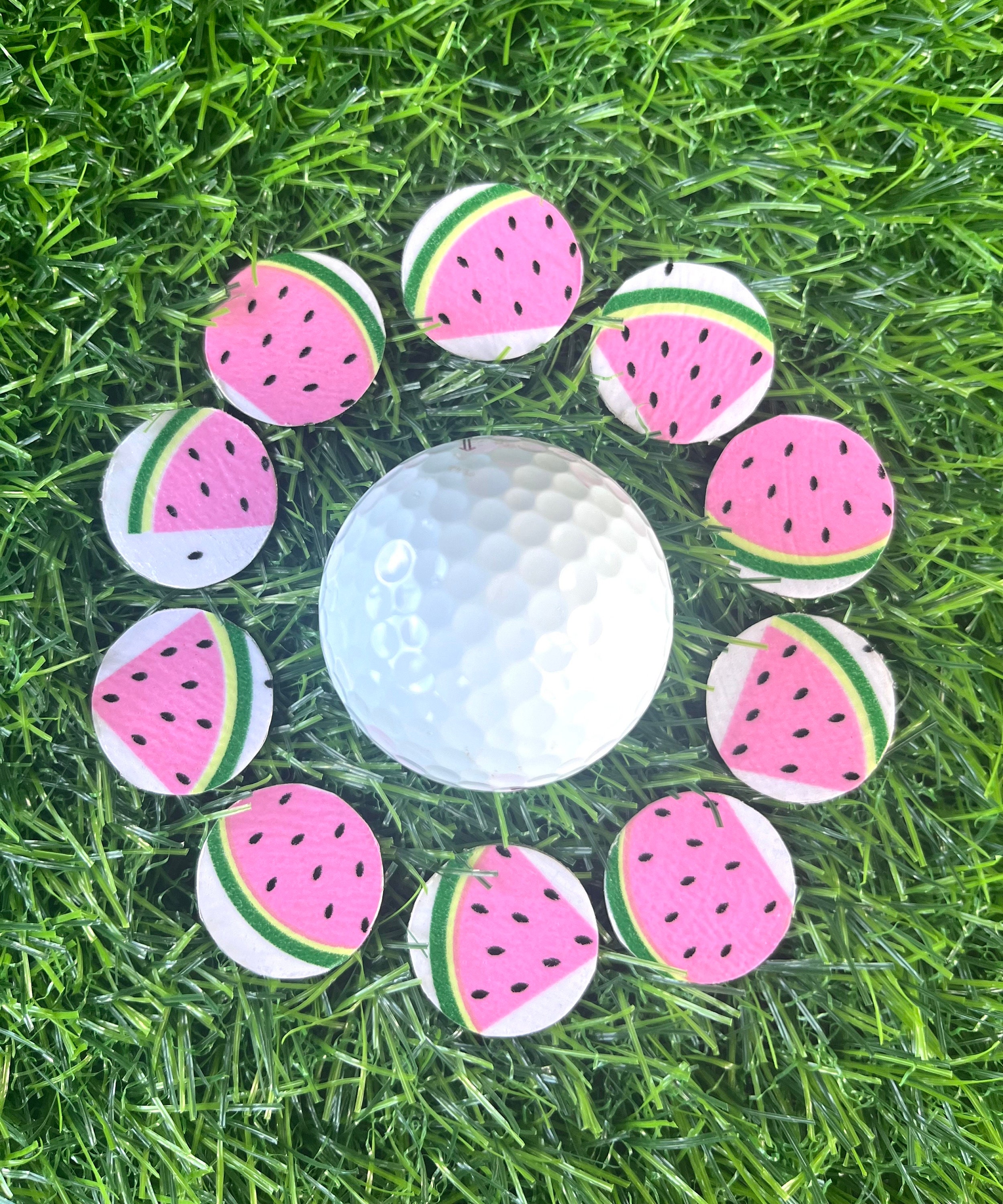 Watermelon Golf Ball Marker Set With Magnetic Hat Clip, Ladies