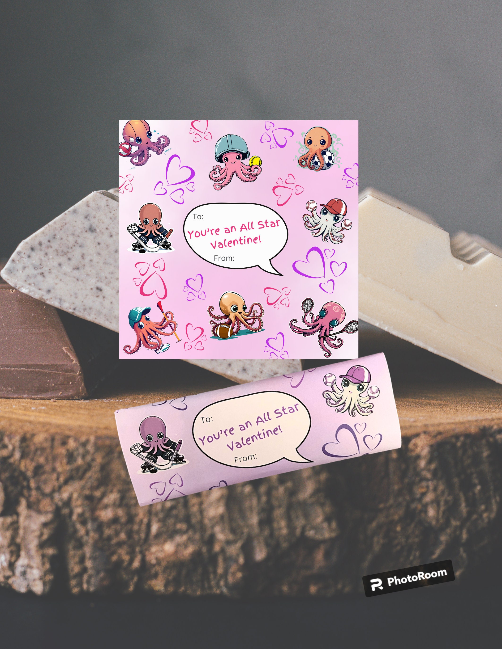 Printable Valentine Candy Bar Chocolate Bar Wrapper Cute All Star ...