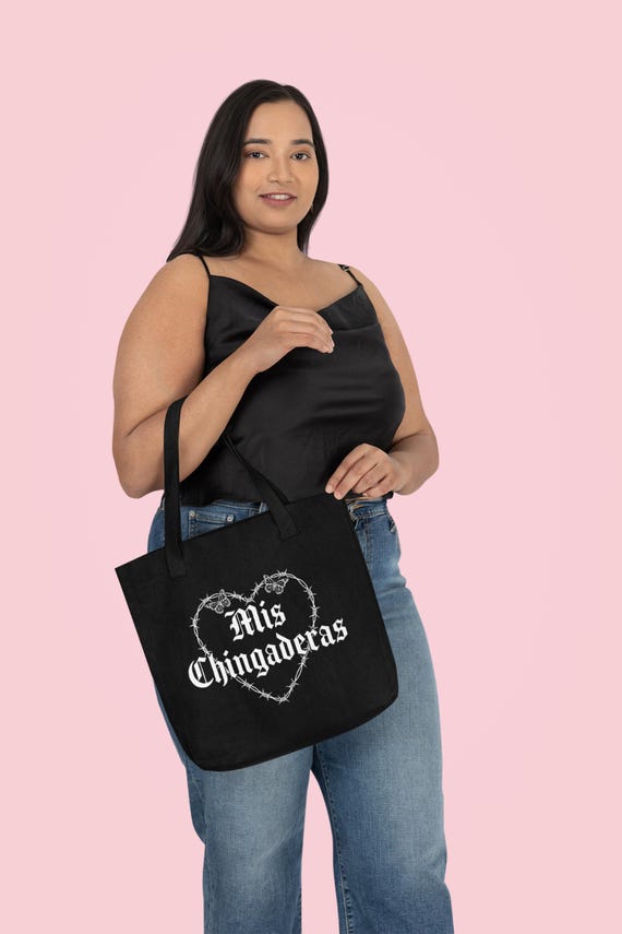 Mis Chingaderas Funny Spanish Tote Bag Mexican Bolsa Chistosa Sarcastic Mini Jumbo Jean Denim