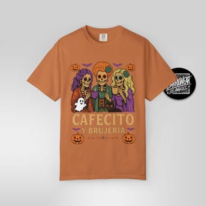Cafecito y Brujería Shirt: Latina Halloween Comfort Colors Tee image 9