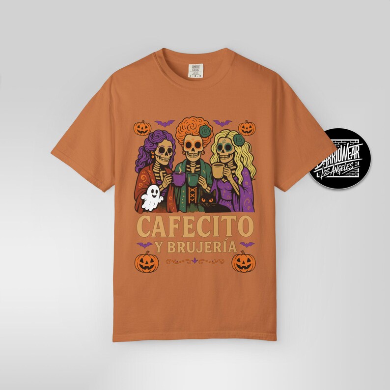 Cafecito y Brujería Shirt: Latina Halloween Comfort Colors Tee image 9