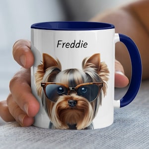Personalized Yorkshire Terrier Mug, Customize with Your Dog&#39;s Name, Cute Yorkie Coffee Cup, Perfect Gift for Dog Lovers
