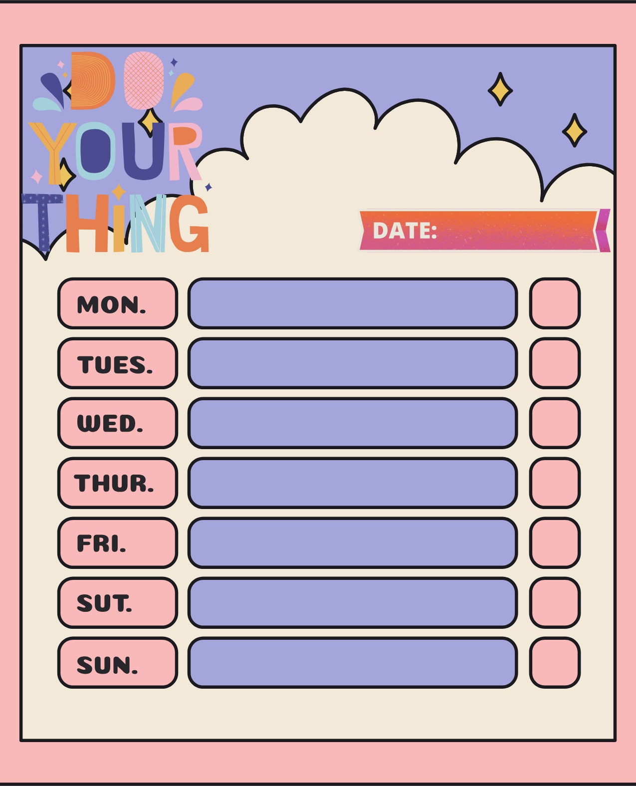 Printable Notepads Template - Etsy