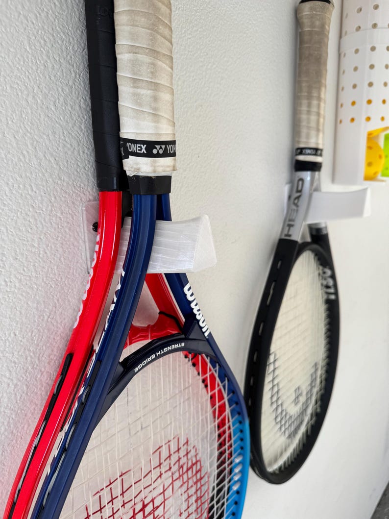 Red Tennis Racket Rack Metal Tennis Racquet Wall Rack - Etsy