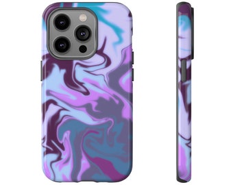 Multicolored Swirly Tough Case for iPhone