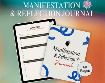 Manifestation & Reflection Journal by PARITAROT : English Version | Hyperlinked A4-Sized PDF Document | 60 Pages