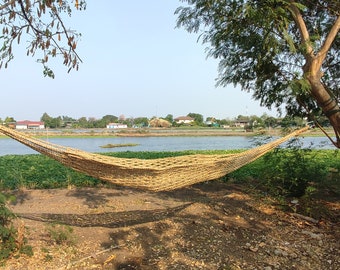 Hammock Handmade from 100% Water Hyacinth in Thailand (multiple sizes)