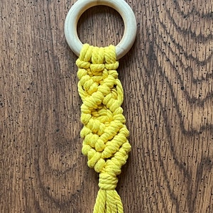 Macrame baby teether