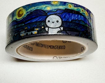 Cinta washi Van Gogh – Artículos para manualidades Coffee Monsterz Co Planner (Edición limitada)
