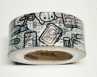 Cinta washi de Coffee Monsterz Co.: Edición limitada, suministros para manualidades y agendas