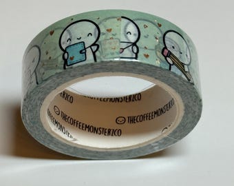 TCMC Full Roll Washi Tape – Coffee Monsterz Co Planner Crafting Supplies (Limited Edition)