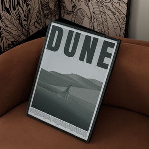 Dune Vintage Style Movie Print - Minimalist Movie Wall Print | Movie Art Decor | Trendy Wall Art | Printable Wall Art | Digital Prints