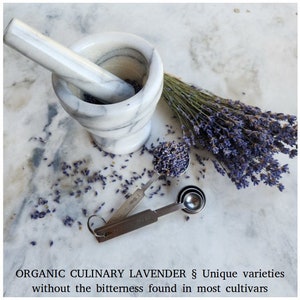 Organic culinary Lavender for baking, cooking, decorating, cakes, cookies, candy, tea, Premium dried buds