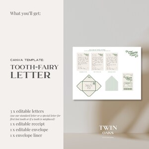 Mini Tooth Fairy Letter Boy Editable Tooth Fairy Letter Printable Lost Tooth Customizable Mini Letter from Tooth Fairy Receipt Editable Boy