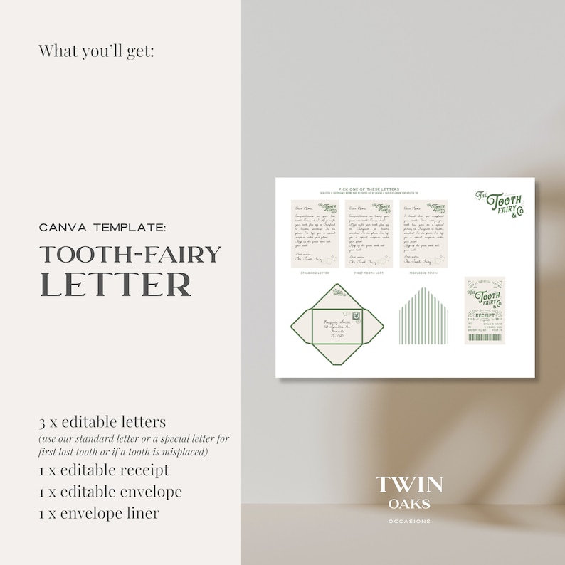 Mini Tooth Fairy Letter Boy Editable Tooth Fairy Letter Printable Lost Tooth Customizable Mini Letter from Tooth Fairy Receipt Editable Boy