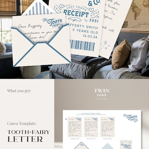 Mini Tooth Fairy Letter Boy Editable Tooth Fairy Letter Printable Lost Tooth Customizable Mini Letter from Tooth Fairy Receipt Editable Boy