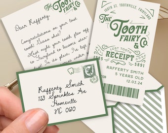 Mini Tooth Fairy Letter Boy Editable Tooth Fairy Letter Printable Lost Tooth Customizable Mini Letter from Tooth Fairy Receipt Editable Boy