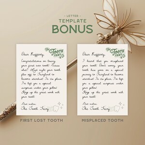 Mini Tooth Fairy Letter Boy Editable Tooth Fairy Letter Printable Lost Tooth Customizable Mini Letter from Tooth Fairy Receipt Editable Boy