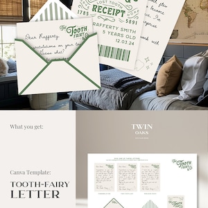 Mini Tooth Fairy Letter Boy Editable Tooth Fairy Letter Printable Lost Tooth Customizable Mini Letter from Tooth Fairy Receipt Editable Boy