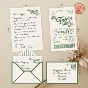 Mini Tooth Fairy Letter Boy Editable Tooth Fairy Letter Printable Lost Tooth Customizable Mini Letter from Tooth Fairy Receipt Editable Boy