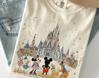 Mickey and Friends Magical Park Shirts, Happiest Place On Earth Tee, Magical Castle Mouse Shirt, Disney Family Vacation Shirt, Magic Kingdom