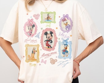 Vintage Disney Friends-shirt, Mickey & Friends Comfort Colors-T-shirt, Minnie Donald Goofy Pluto grafisch shirt, Disneyland Family Trip-T-shirt