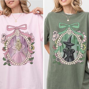 Comfort Colors Coquette Wicked Change For Good Shirt, Defy Gravity Broomstick Wizard of Oz Musical Fan Tee, Glinda & Elphaba Birthday Girl