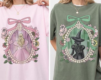 Comfort Colors Coquette Wicked Change For Good Shirt, Defy Gravity Broomstick Wizard of Oz Musical Fan Tee, Glinda & Elphaba Birthday Girl