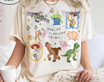 Retro Coquette Toy Story You’ve Got a Friend in Me Shirt, Disney Toy Story Characters Tee, Disneyland Family Matching Trip Shirt
