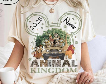 Vintage Disney Mickey and Friends Animal Kingdom 2026 Shirt, Disney World Trip T-Shirt, Disneyland Matching Shirt, Disney Safari Shirt