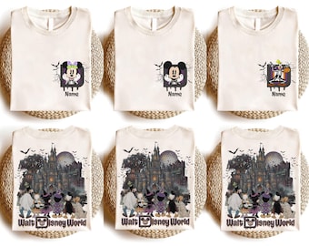 Custom Disney World Halloween Shirt, 2026 Disney Halloween Family Shirt, Halloween Group Tee, Mickey's Not So Scary Halloween Party Shirt