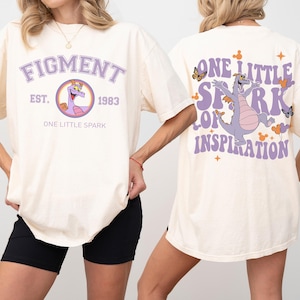 Vintage Disney Figment Comfort Color Shirt, Disney Epcot Shirt, One Little Spark Of Inspiration, Epcot Figment Shirt, Disneyland Shirt