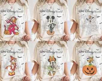 Custom Disney World Halloween Shirt, 2026 Disney Halloween Family Shirt, Halloween Group Tee, Mickey's Not So Scary Halloween Party Shirt