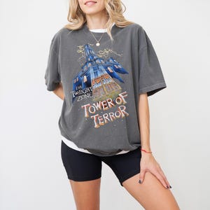 Retro Tower Of Terror Comfort Colors Shirt, Twilight Zone Shirt, Hollywood Studios Sweatshirt, Disney Rides Shirt, DisneyWorld Family Trip