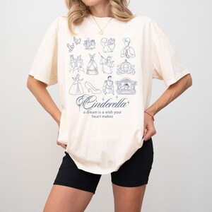 A Dream Is A Wish Your Heart Makes Comfort Colors Shirt, Cinderella Shirt, Cinderella Princess Shirt, Magical Kingdom Shirt, Princess Gift