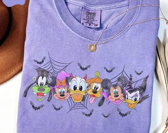 Spooky Mouse and Friends Comfort Colors® Shirt, Mickey Boo Halloween Shirt, Pumpkin Mickey, Disney Spooky Shirt, Disney Halloween Shirt