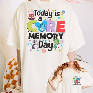 Oggi è un giorno di memoria fondamentale, maglietta Comfort Colors, maglietta Disney Inside Out, Inside Out Pixar, maglietta ispirata al viaggio Disney, maglietta del viaggio Disney