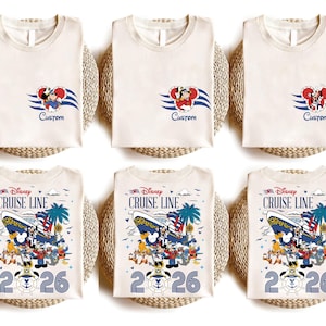 Custom Two Sided Disney Cruise Line 2025 Comfort Colors Shirt, Disney Cruise Shirt, Disney Custom Name Shirt, Disney Vacation 2025 Shirt