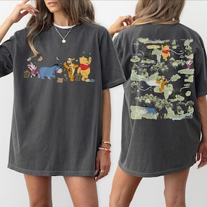 Comfort Colors Vintage Winnie The Pooh Shirt, Pooh and Friends Shirt, Disneyland Family Trip Shirts, Disney Vacation 2025 Shirt, Disney Tee