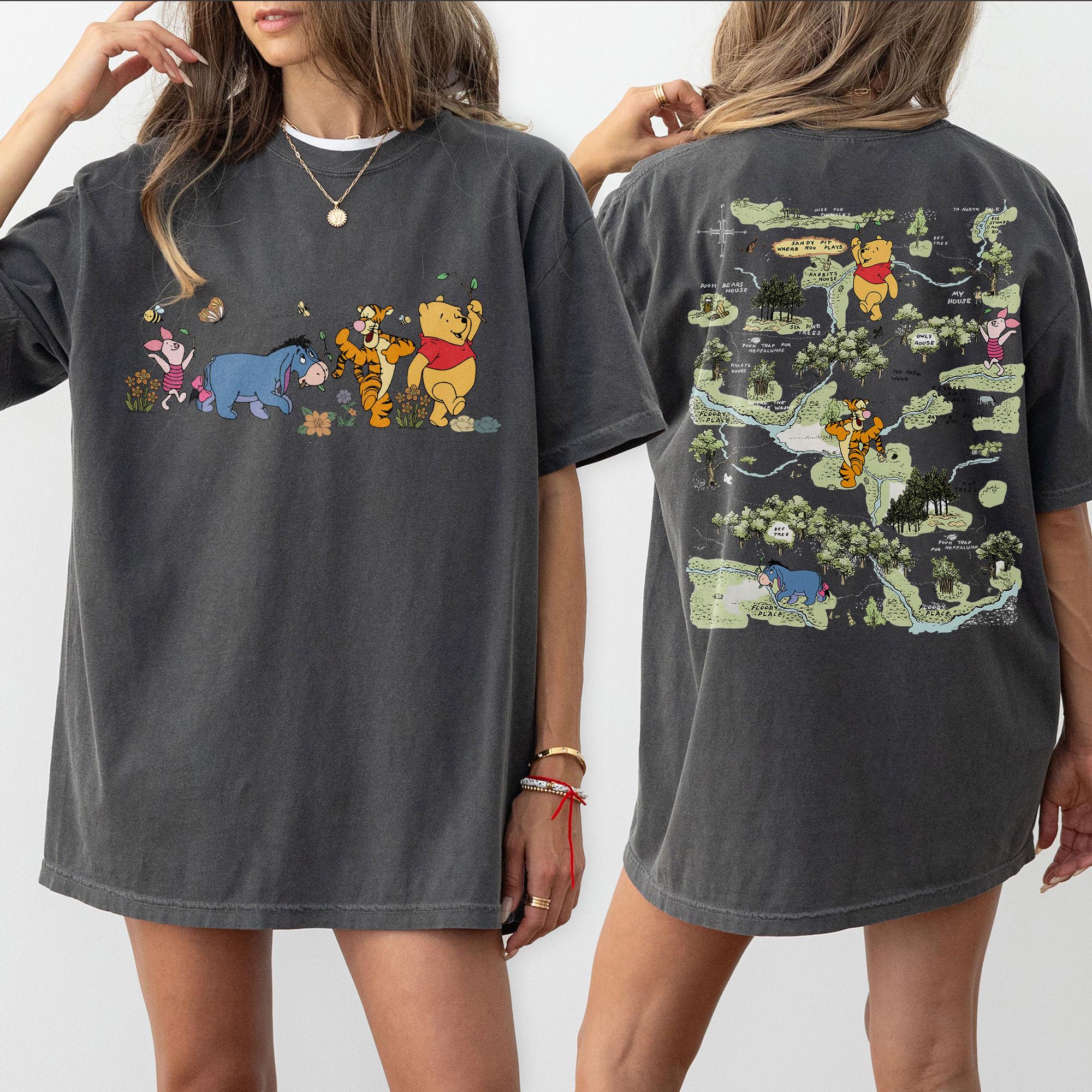 Comfort Colors Vintage Winnie The Pooh Shirt, Pooh and Friends Shirt, Disneyland Family Trip Shirts, Disney Vacation 2025 Shirt, Disney Tee